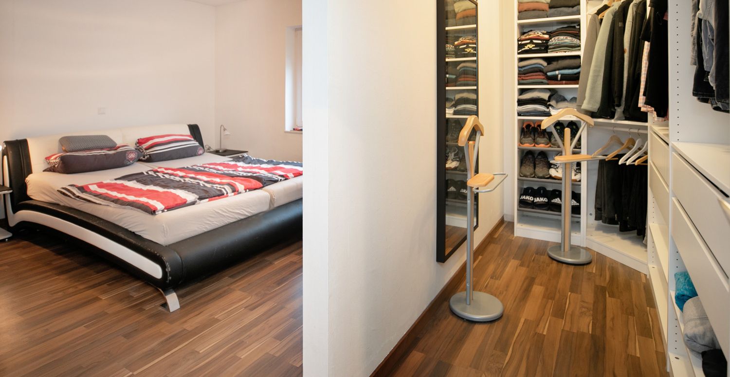 Schlafzimmer mit Ankleide OG