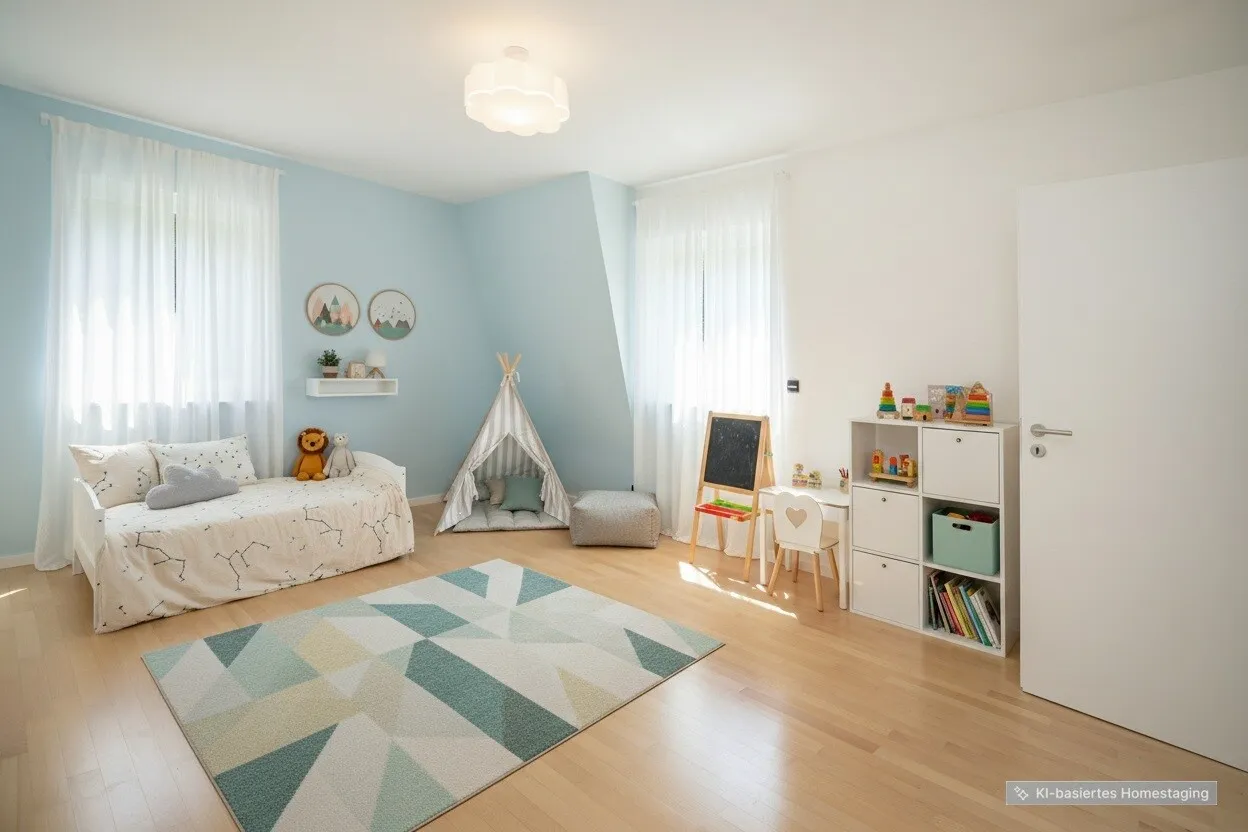 Kinderzimmer OG visualisiert