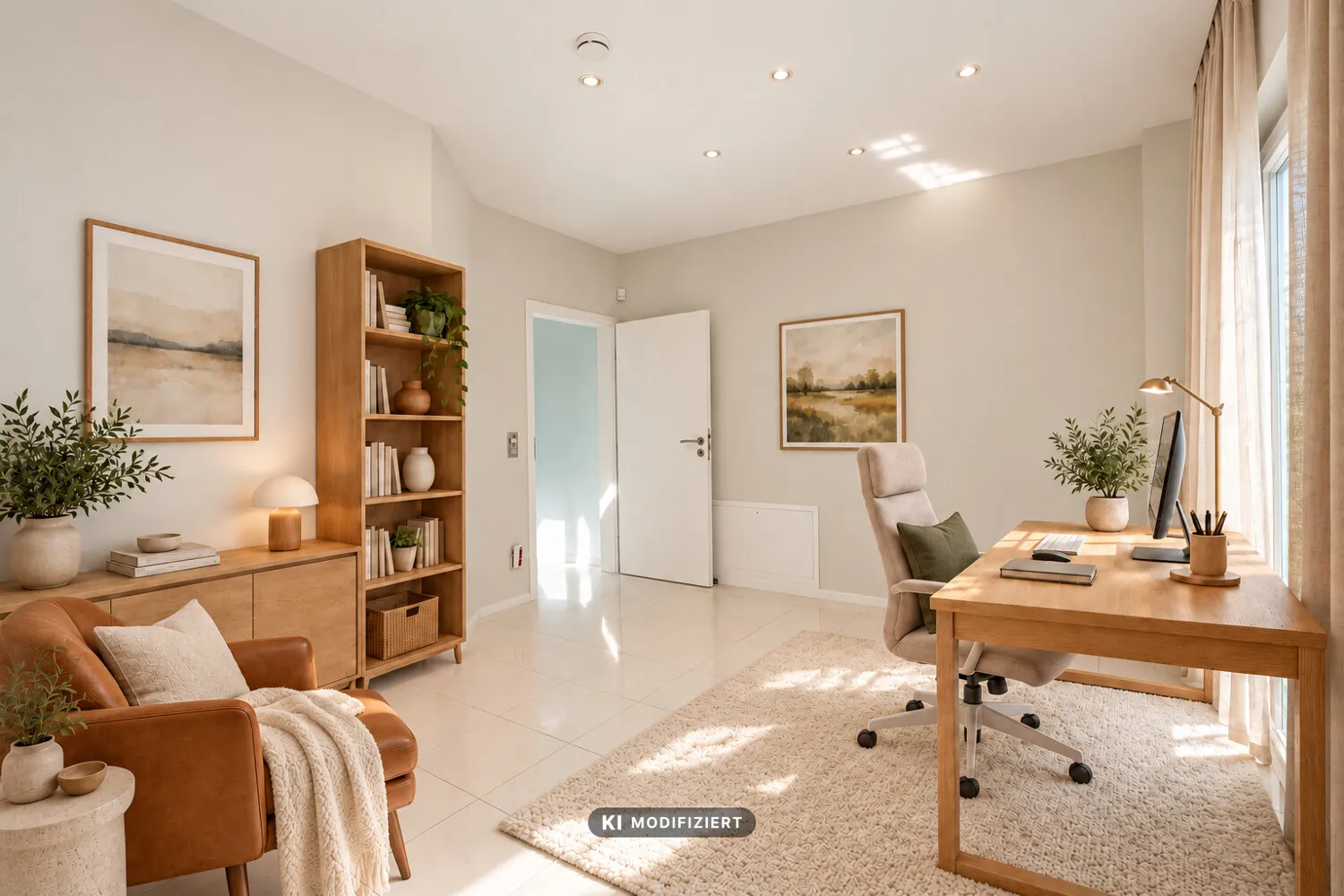 Arbeitszimmer visualisiert