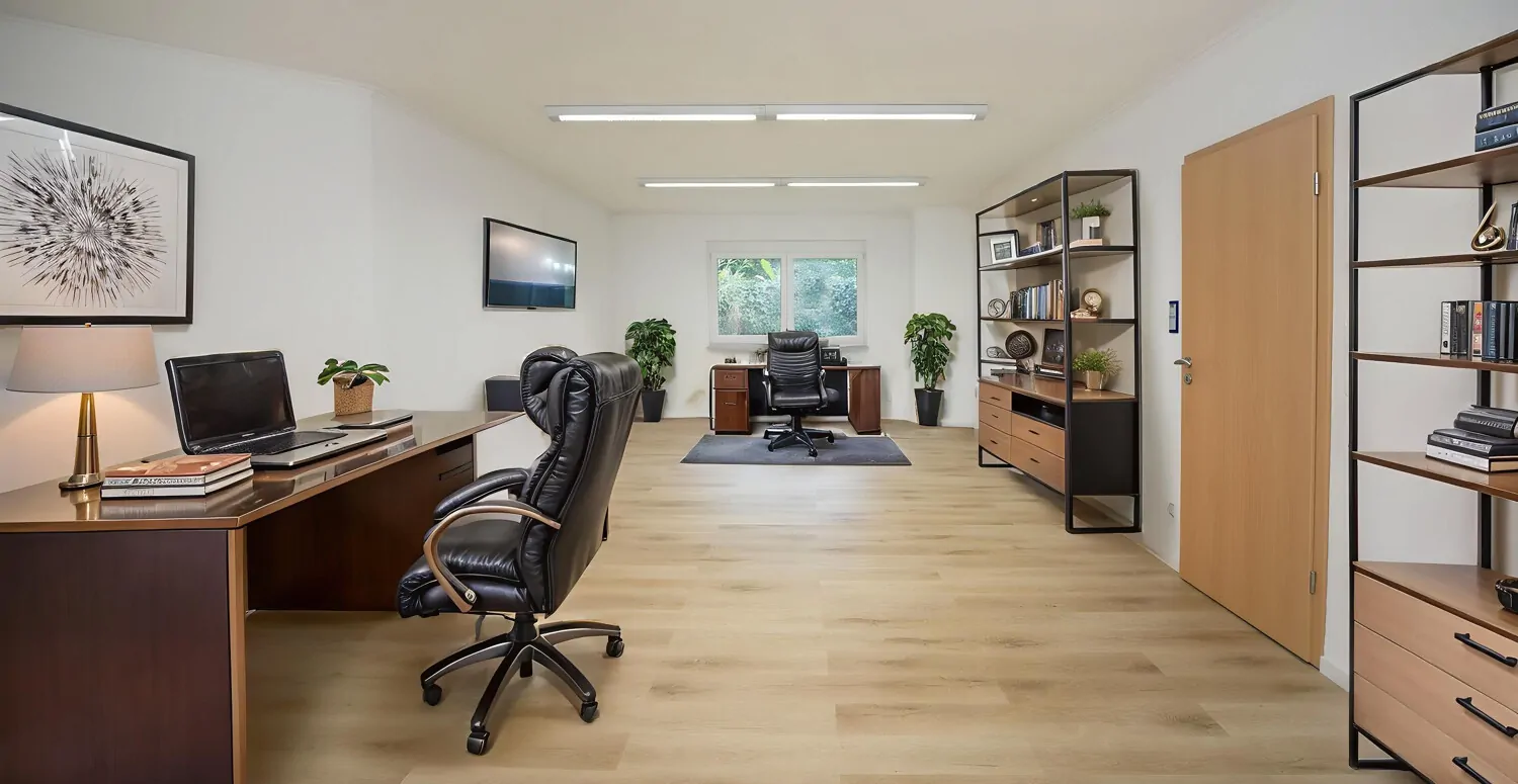 Arbeitszimmer Kellergeschoss-Visualisiert