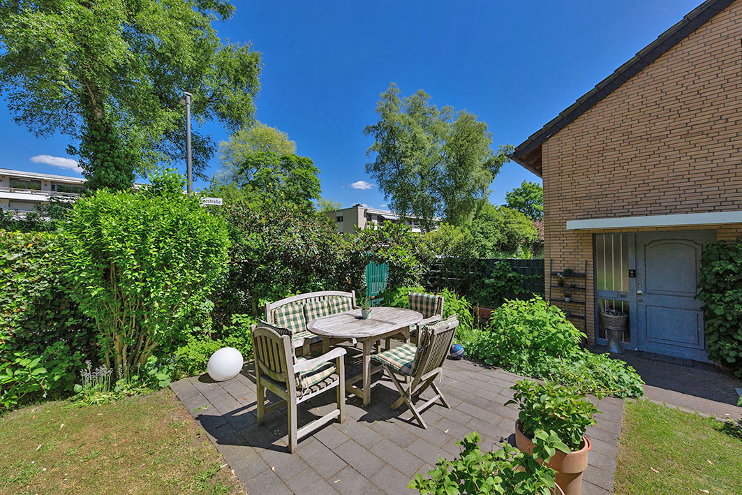Blick aufs Haus