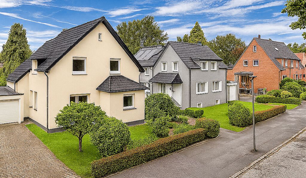 Idealisierte Straßenansicht KI