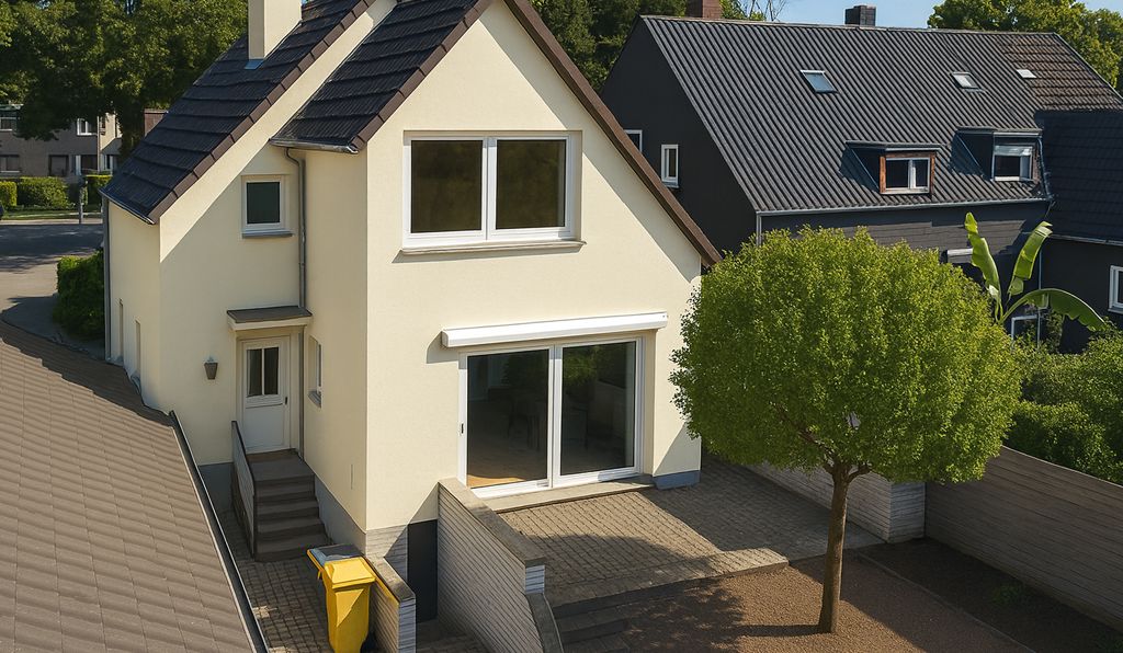 Idealisierte Gartenansicht KI