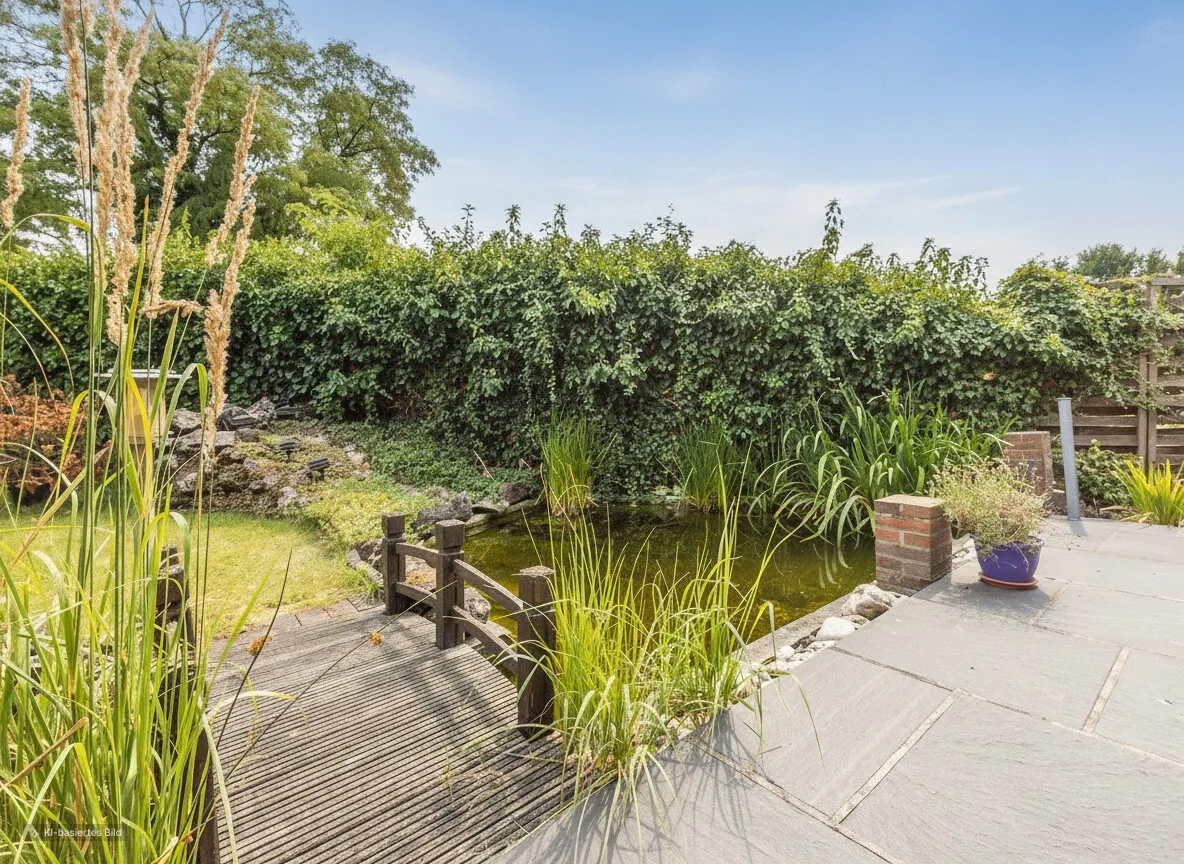 Garten mit Teich