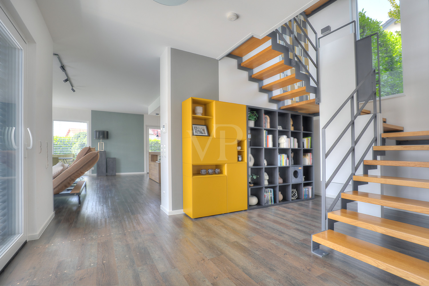Treppe ins Obergeschoss