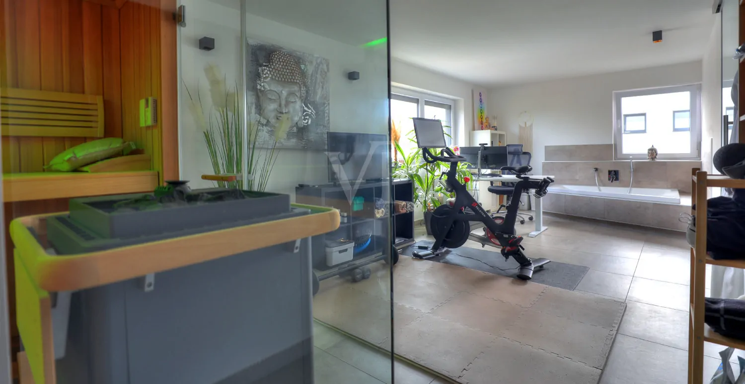 Wellnessbereich Sauna Büro