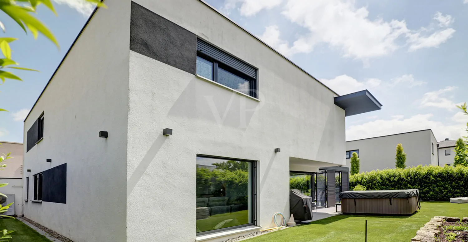 Hausansicht Hochbeet