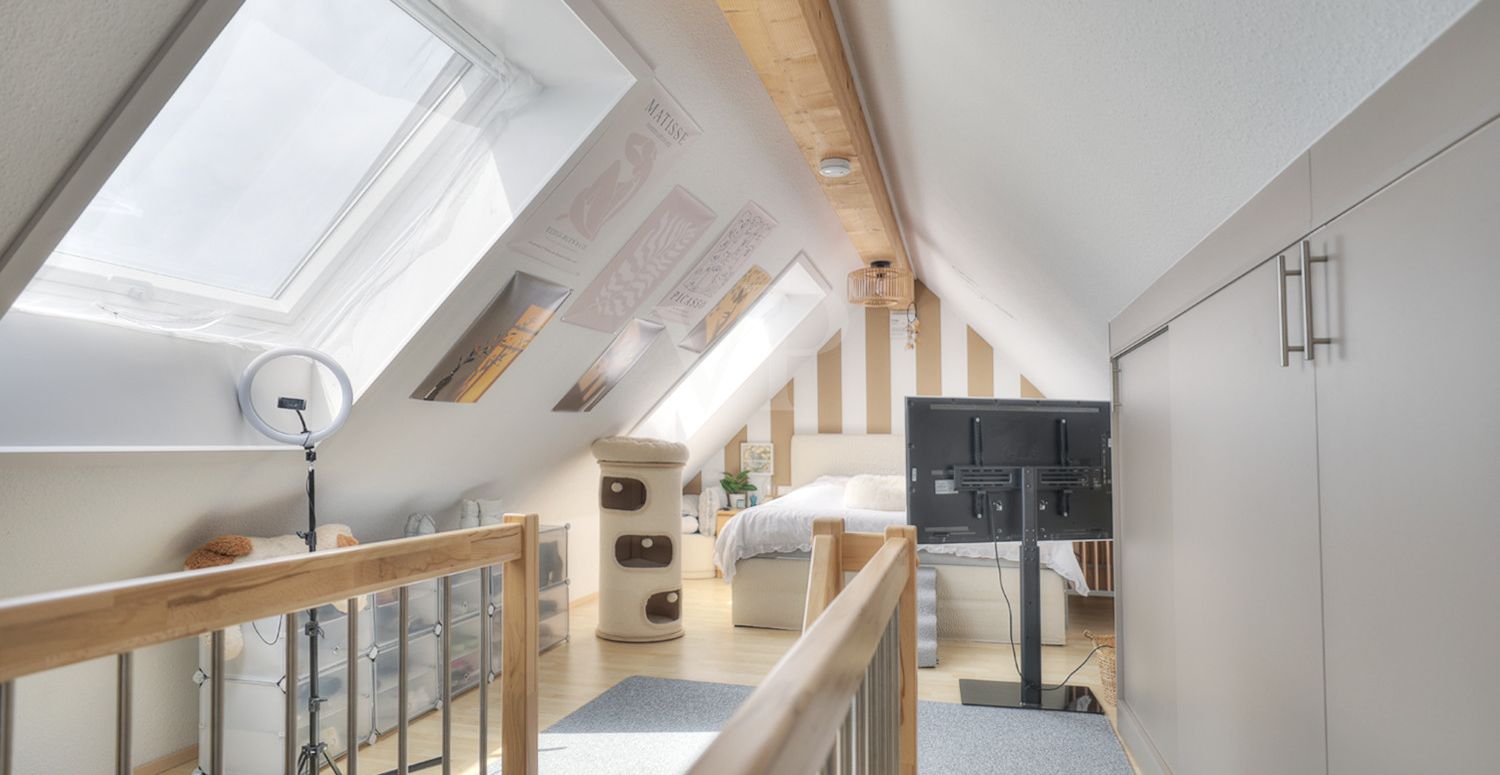 Spitzboden Elternschlafzimmer