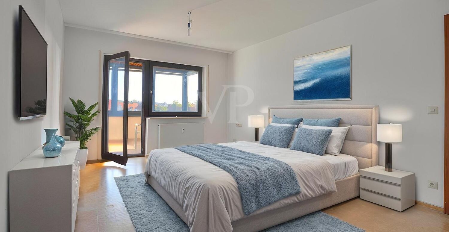 Schlafzimmer - mögliche Möblierung