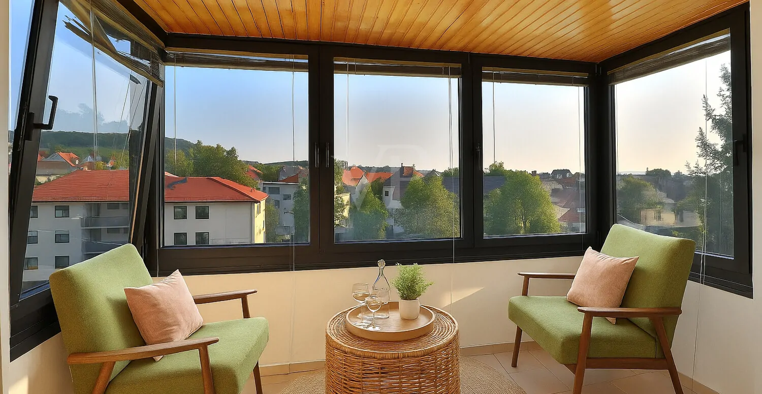 Wintergarten  - mögliche Möblierung