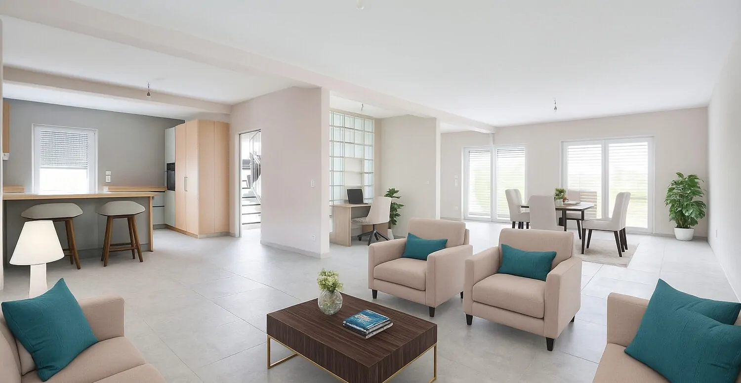 Wohn-/Essbereich - mögliche Möblierung