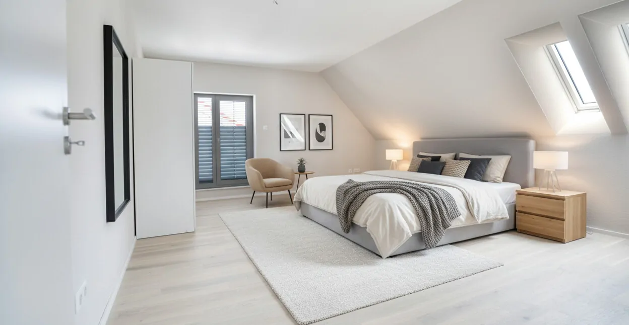 Schlafzimmer - mögliche Möblierung