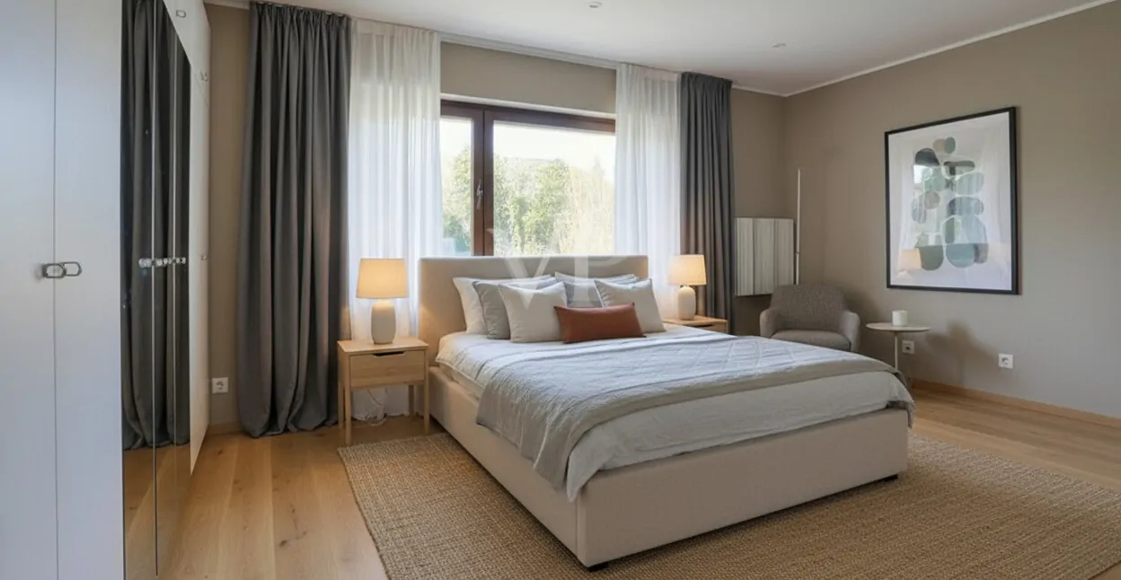 Elternschlafzimmer mögliche Möblierung