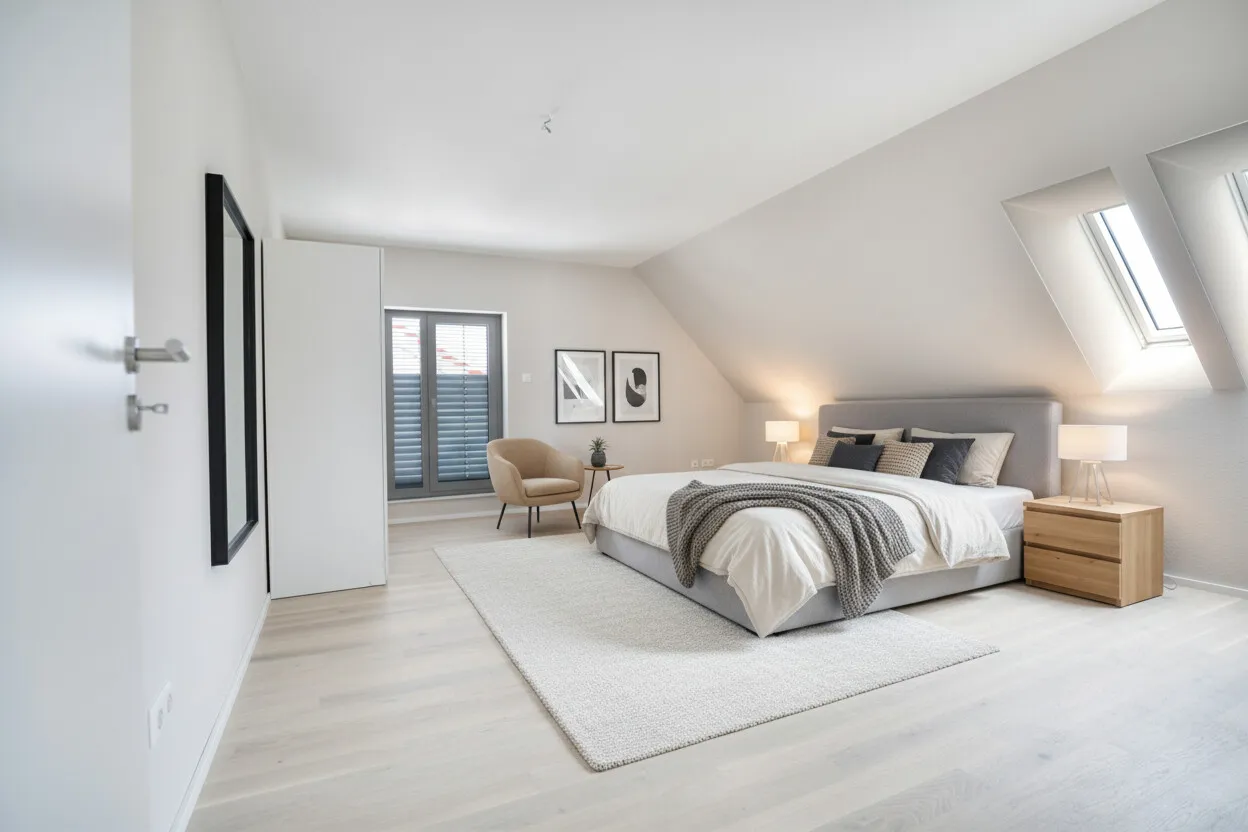 Schlafzimmer - mögliche Möblierung