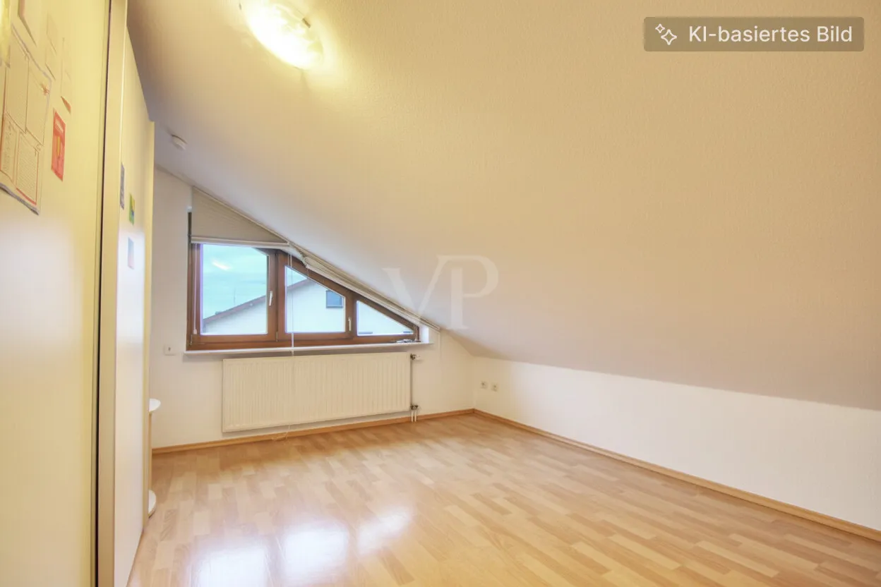 Arbeitsbereich Kleines Schlafzimmer - ohne Möbel