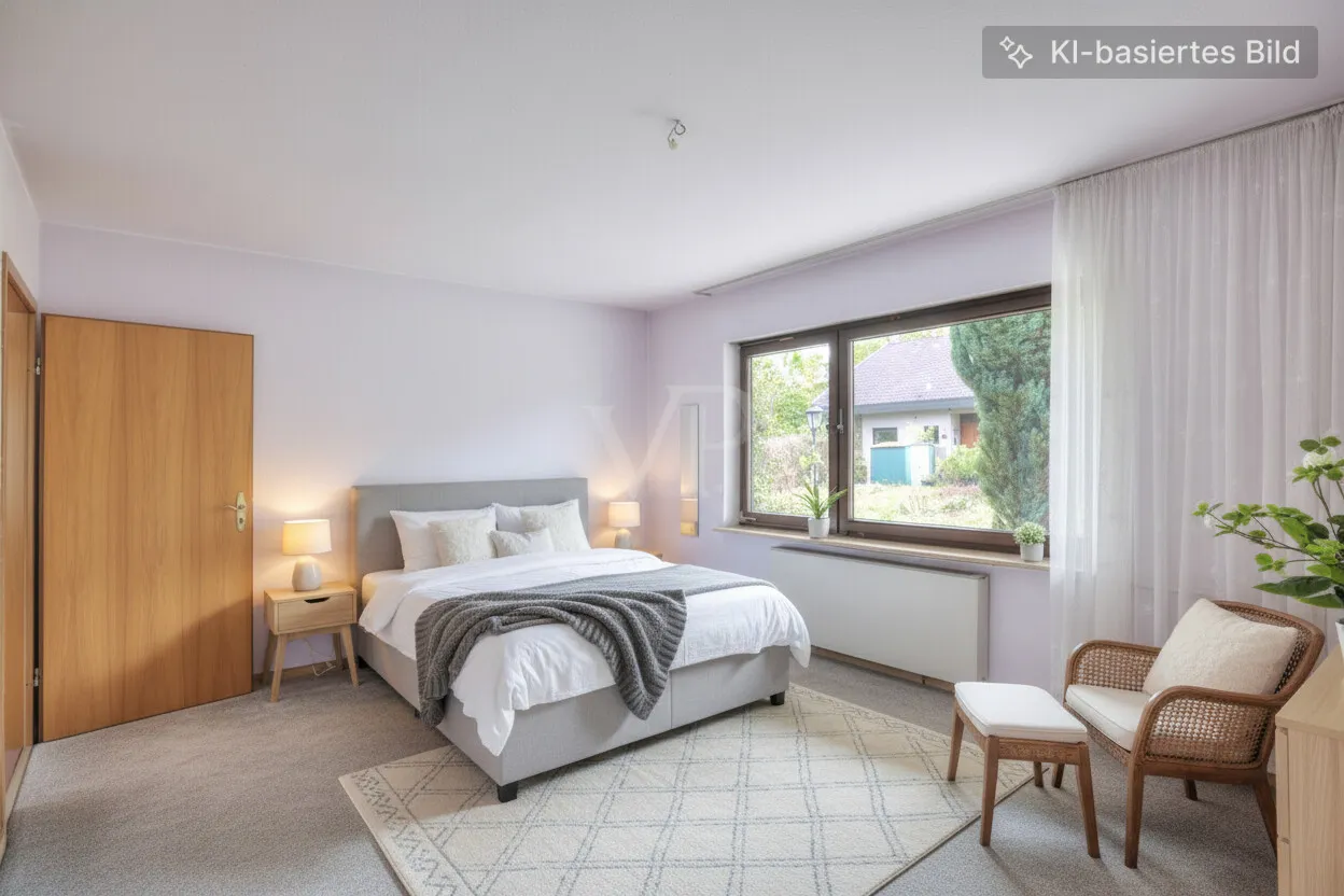 Schlafzimmer - mögliche Möblierung