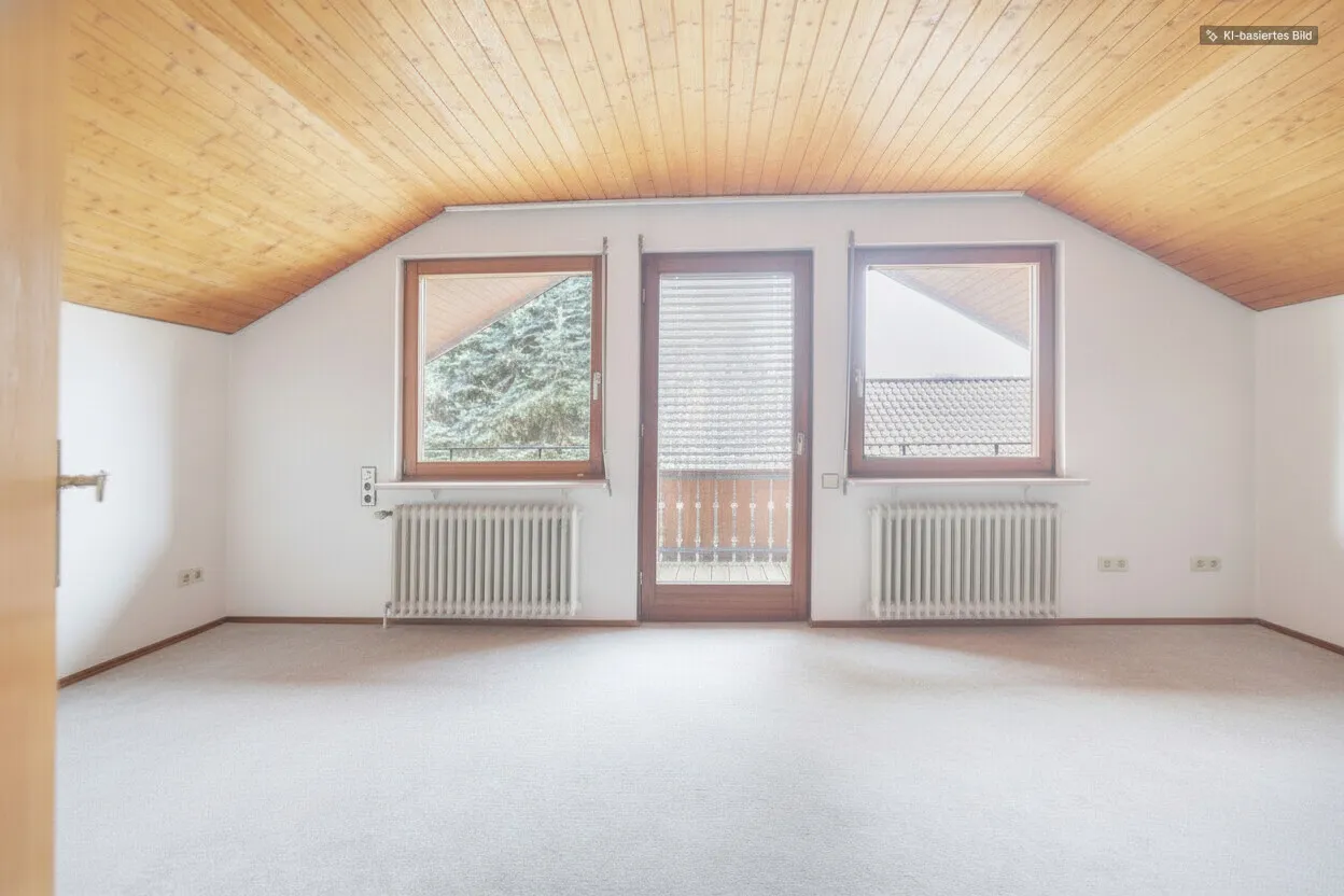Wohnzimmer Dachgeschoss (ohne Möbel)