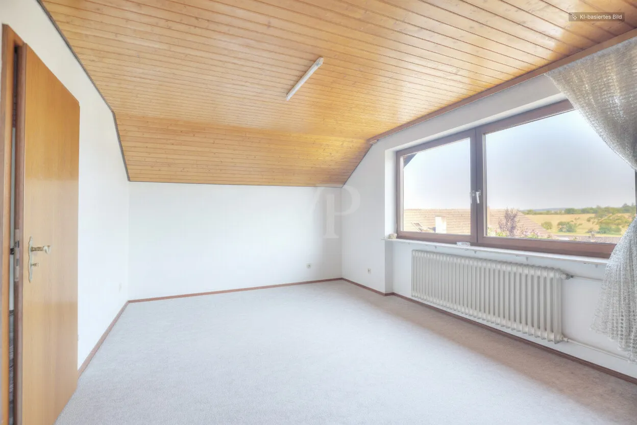 Kinderzimmer Dachgeschoss (ohne Möbel)