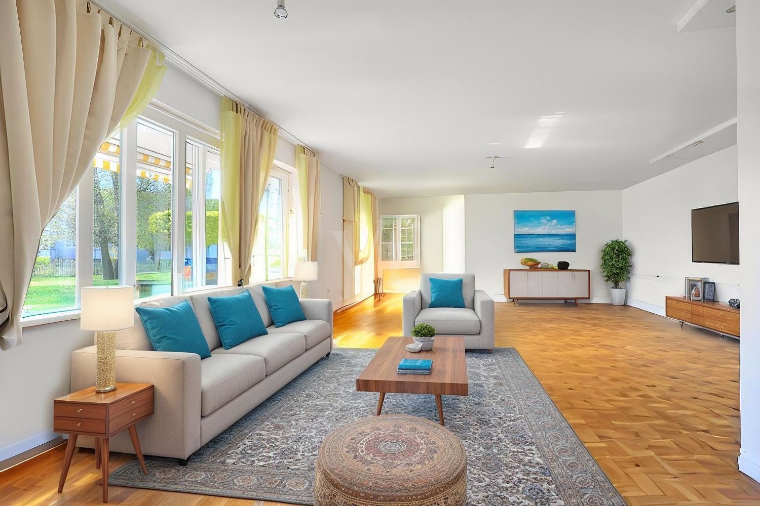 Wohnzimmer mögliche Möblierung