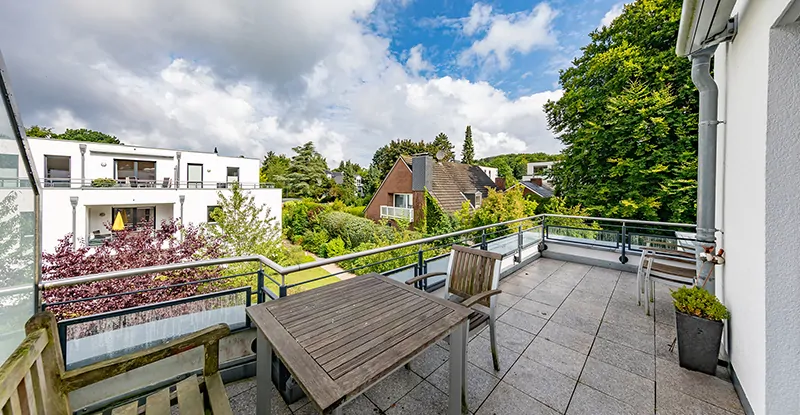 Dachterrasse am Bad/hinterer Teil