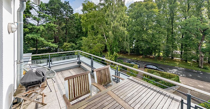 Dachterrasse am Wohnzimmer