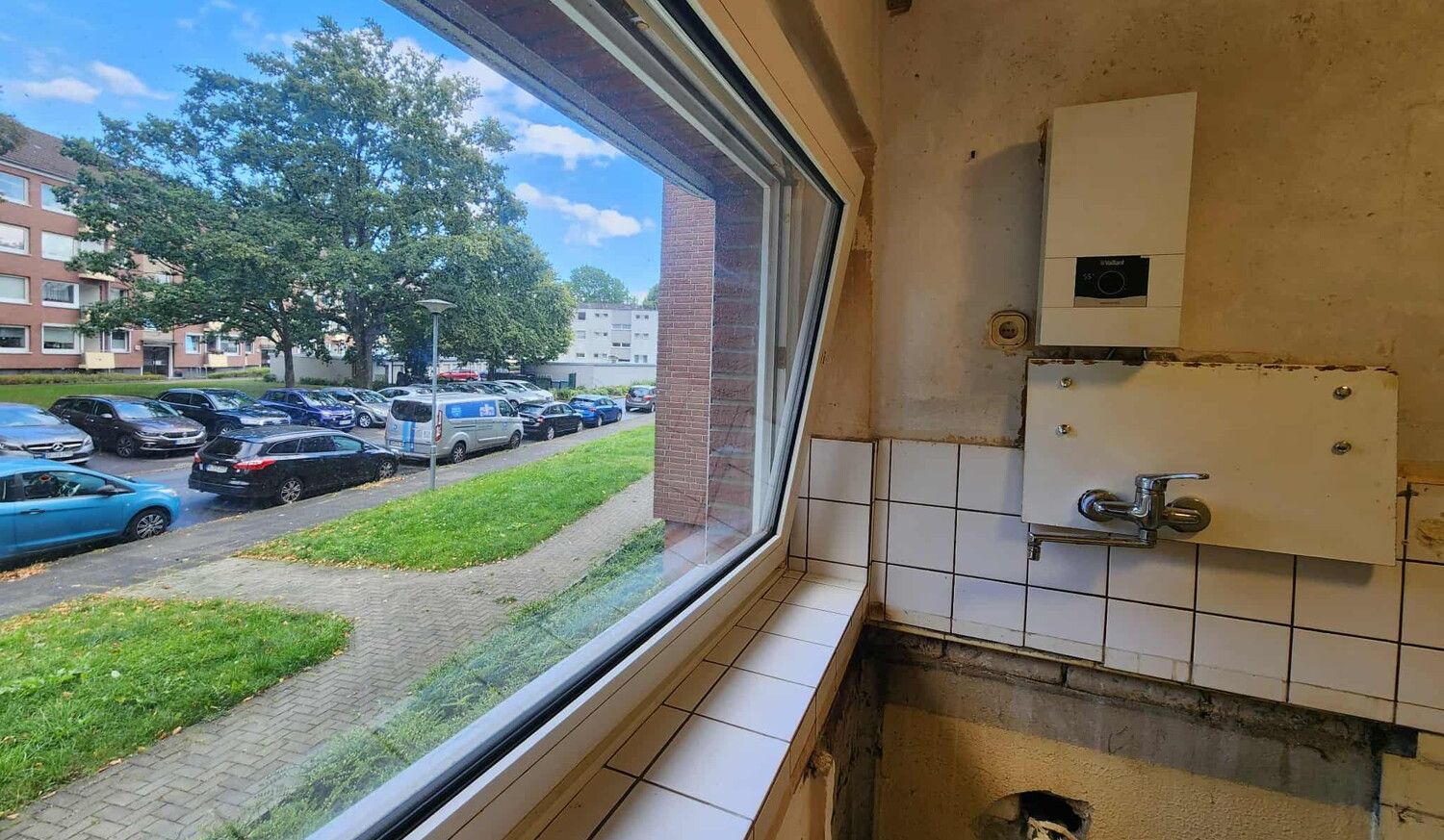 Küchenfenster gen Straße
