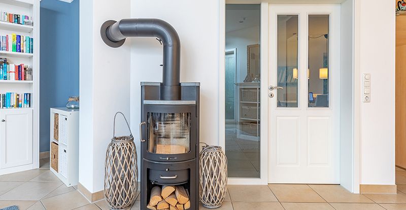 Kamin im Wohnzimmer