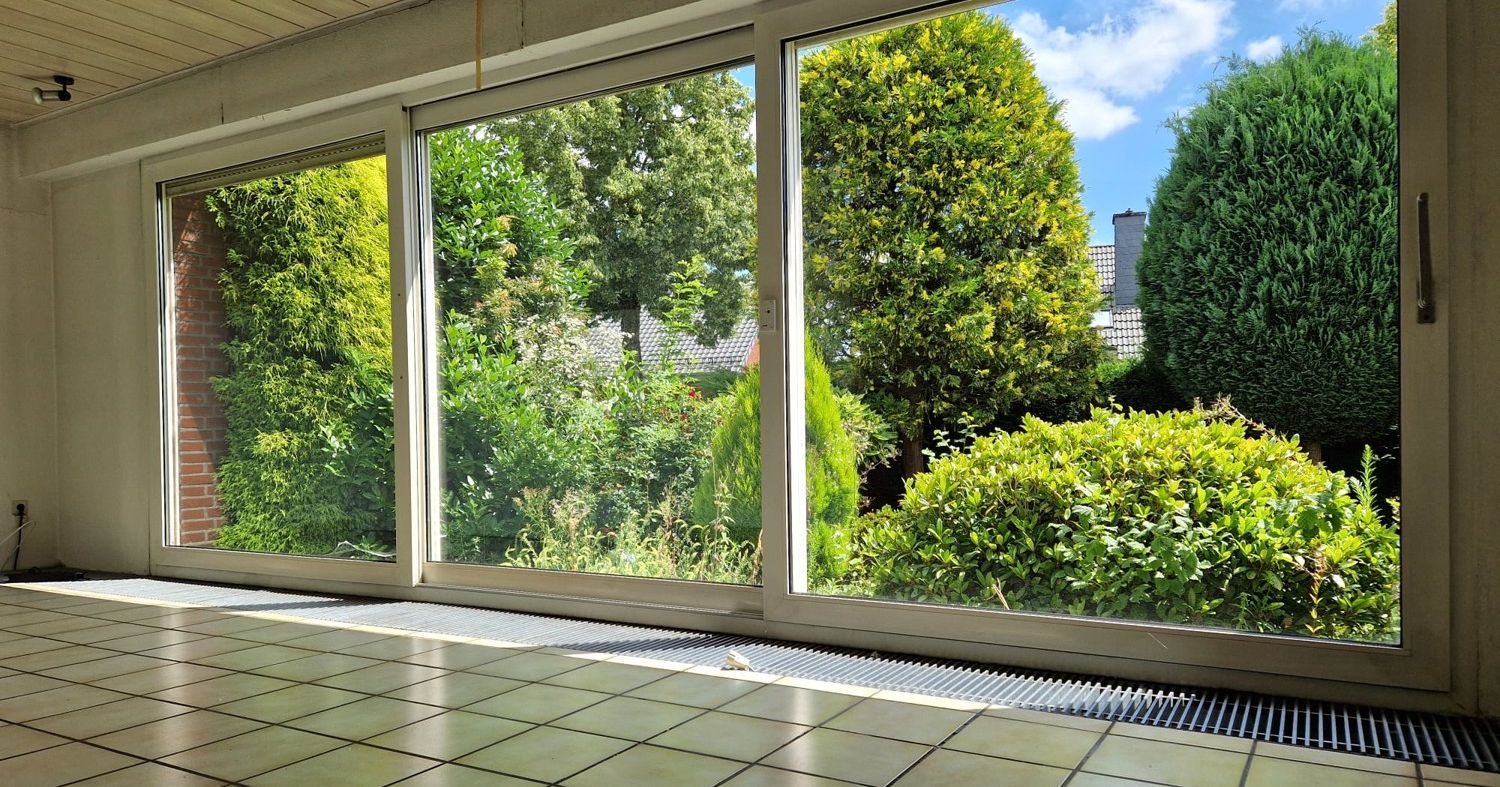 Blick Garten Wohnzimmer
