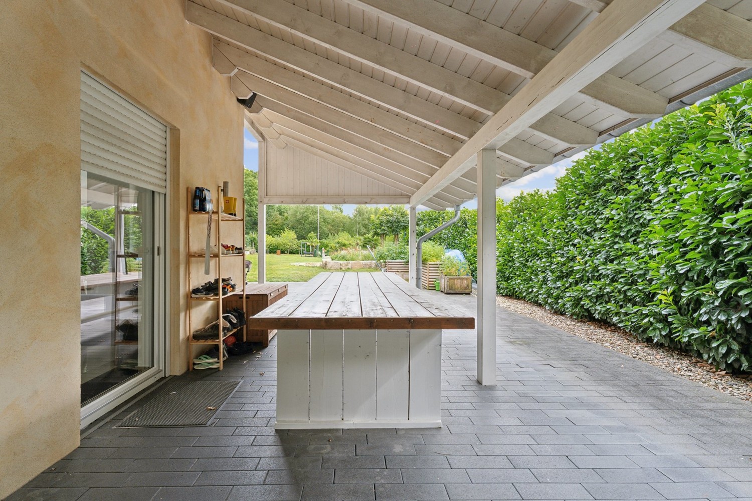 Überdachter Terrassenbereich
