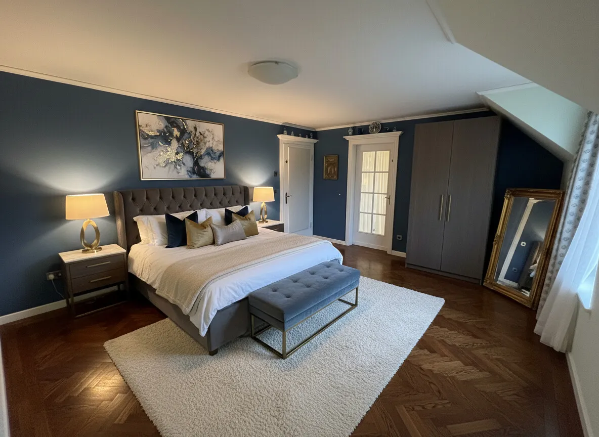 Schlafzimmer 2 möbliert