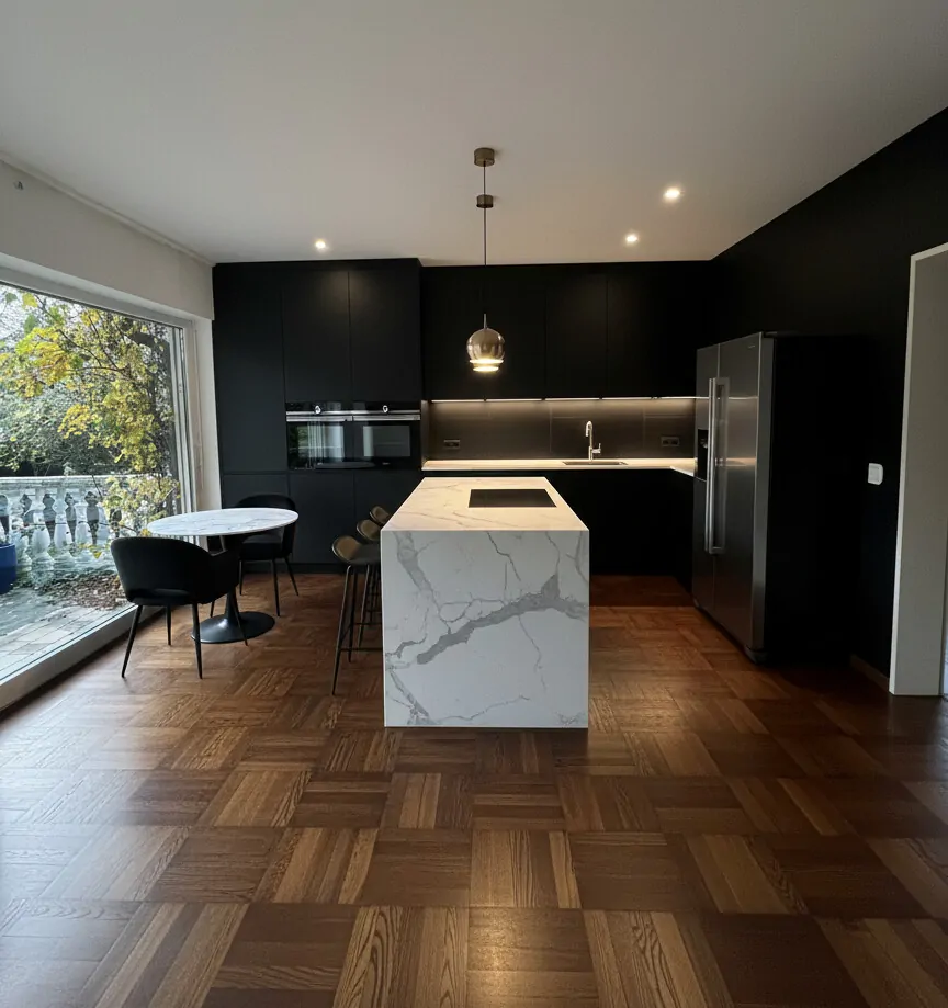 Küche unten visualisiert