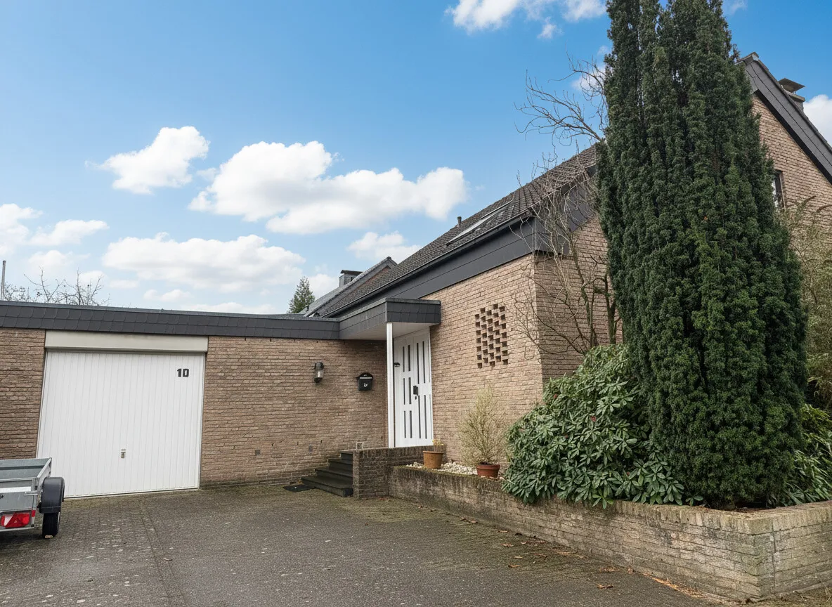 Ausßenansicht mit Garage