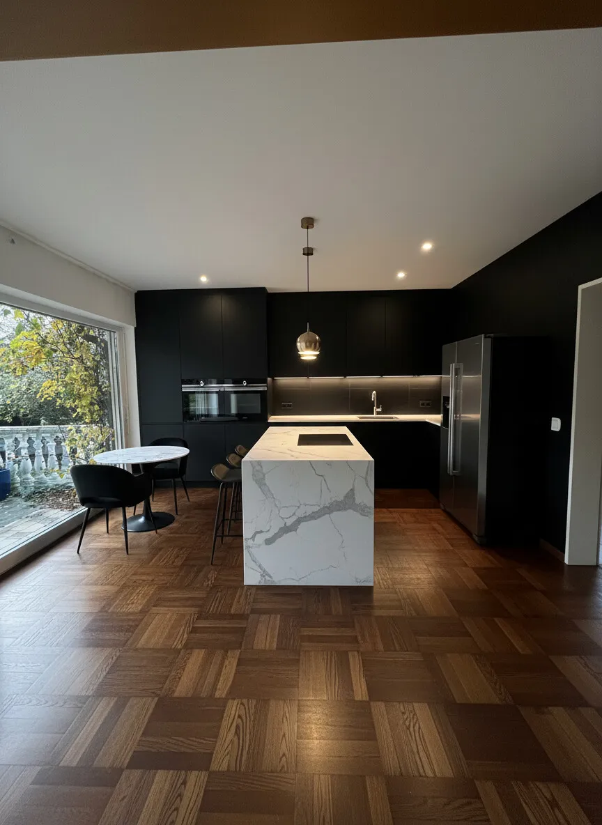 Küche unten visualisiert