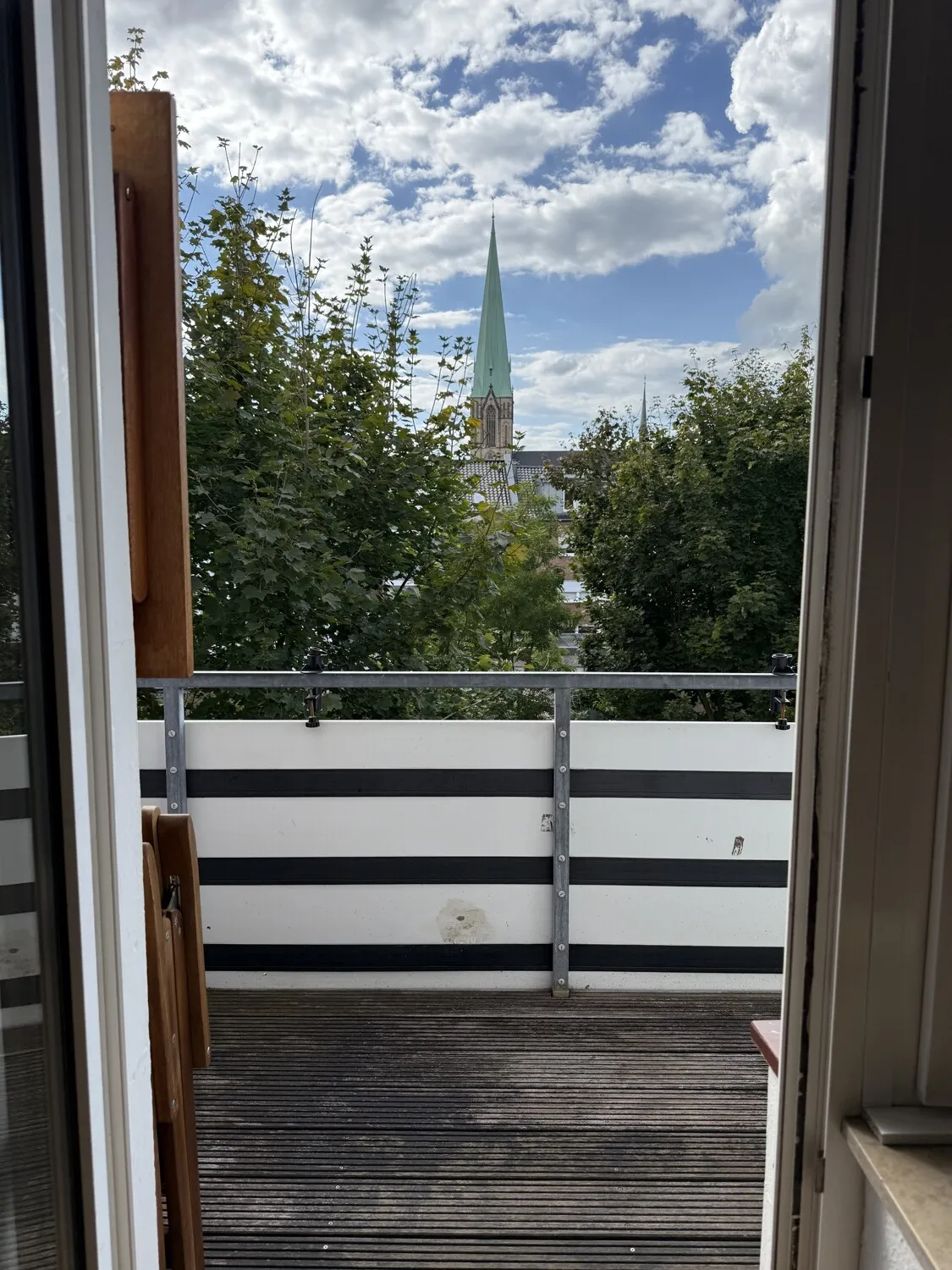 Blick vom Balkon