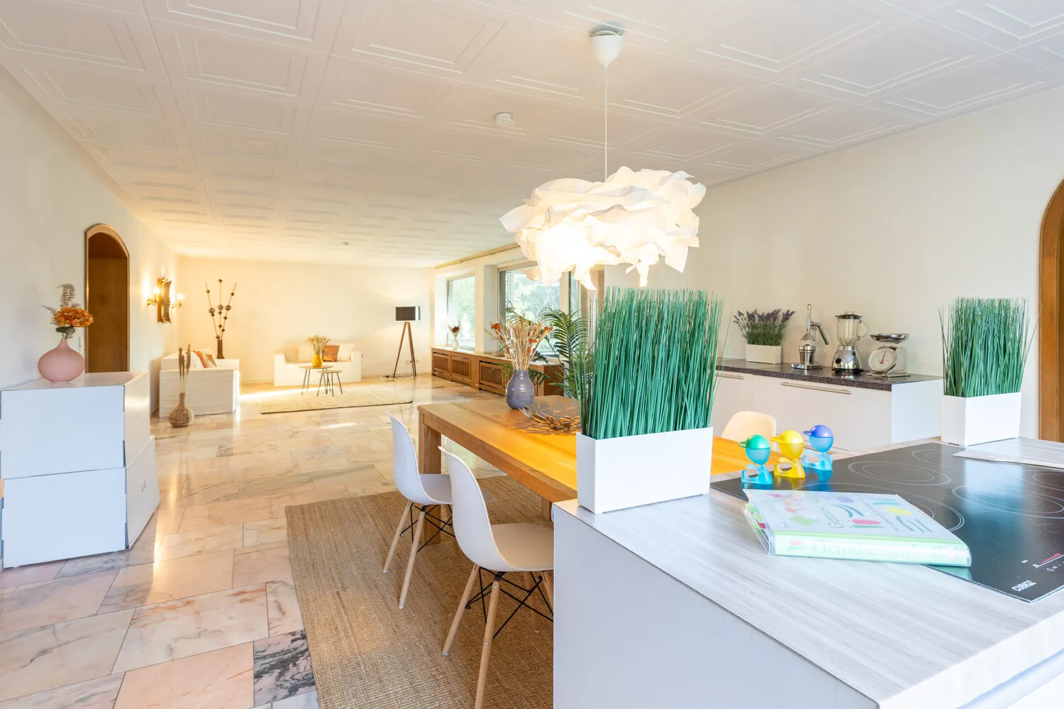 Wohnzimmer Esszimmer "Küche" gesamt