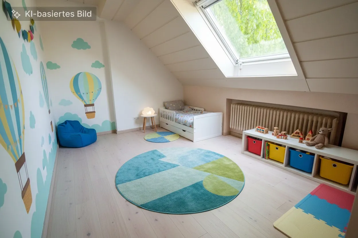 Kinderzimmer II KI möbliert