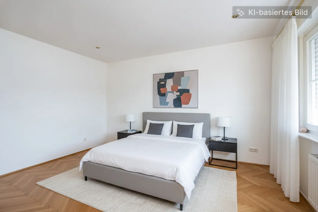 Schlafzimmer OG möbliert