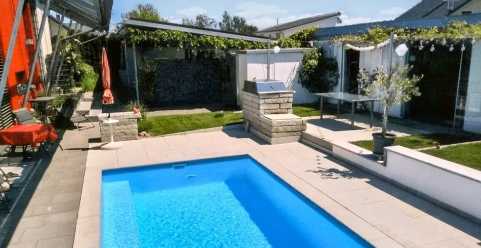 beheizter Außenpool