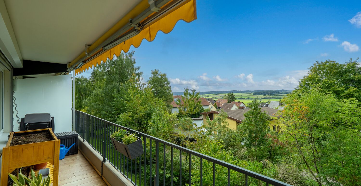 Weitblick vom Süd-West Balkon