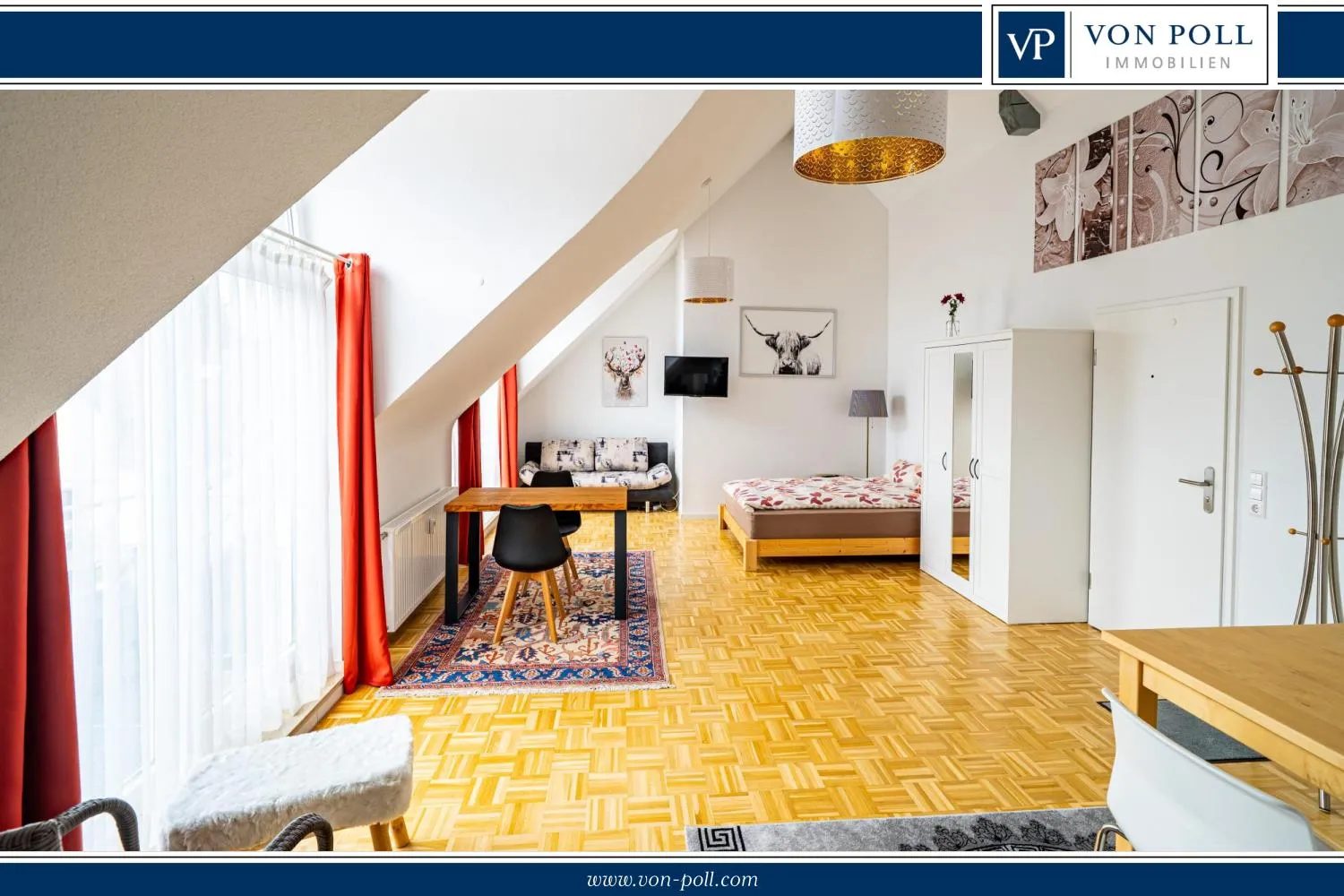 Renovierte und voll ausgestattete 1-Zimmer-Dachgeschoss-Wohnung in VS-Villingen - zentral und modern