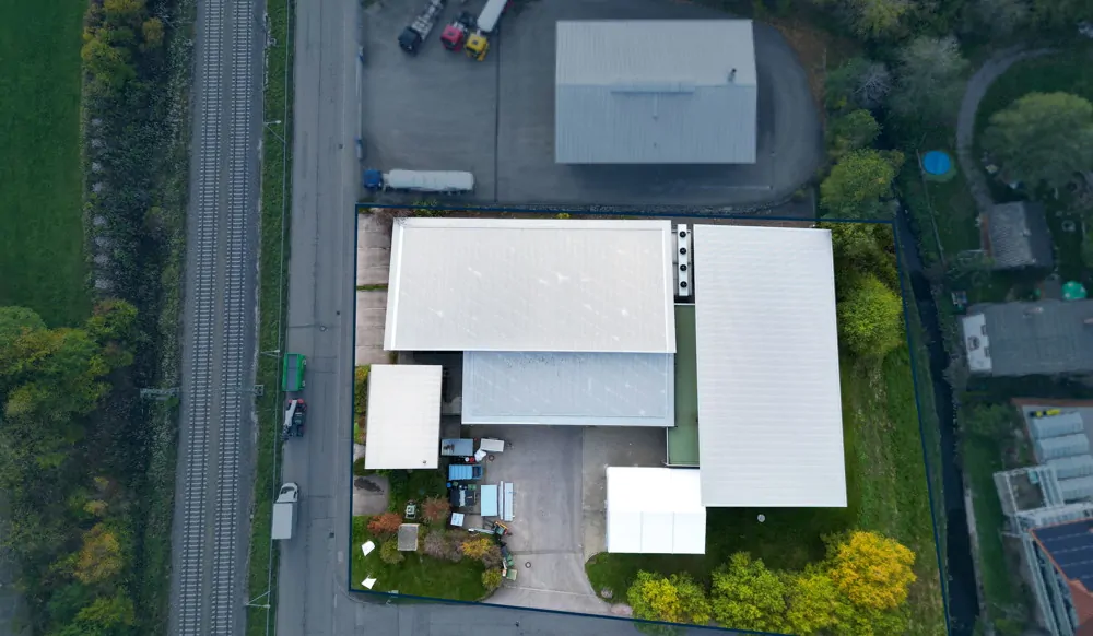 Drohnenaufnahme Grundstück