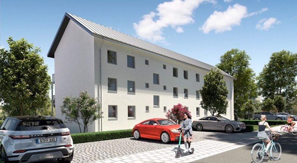 Hausansicht von vorn links