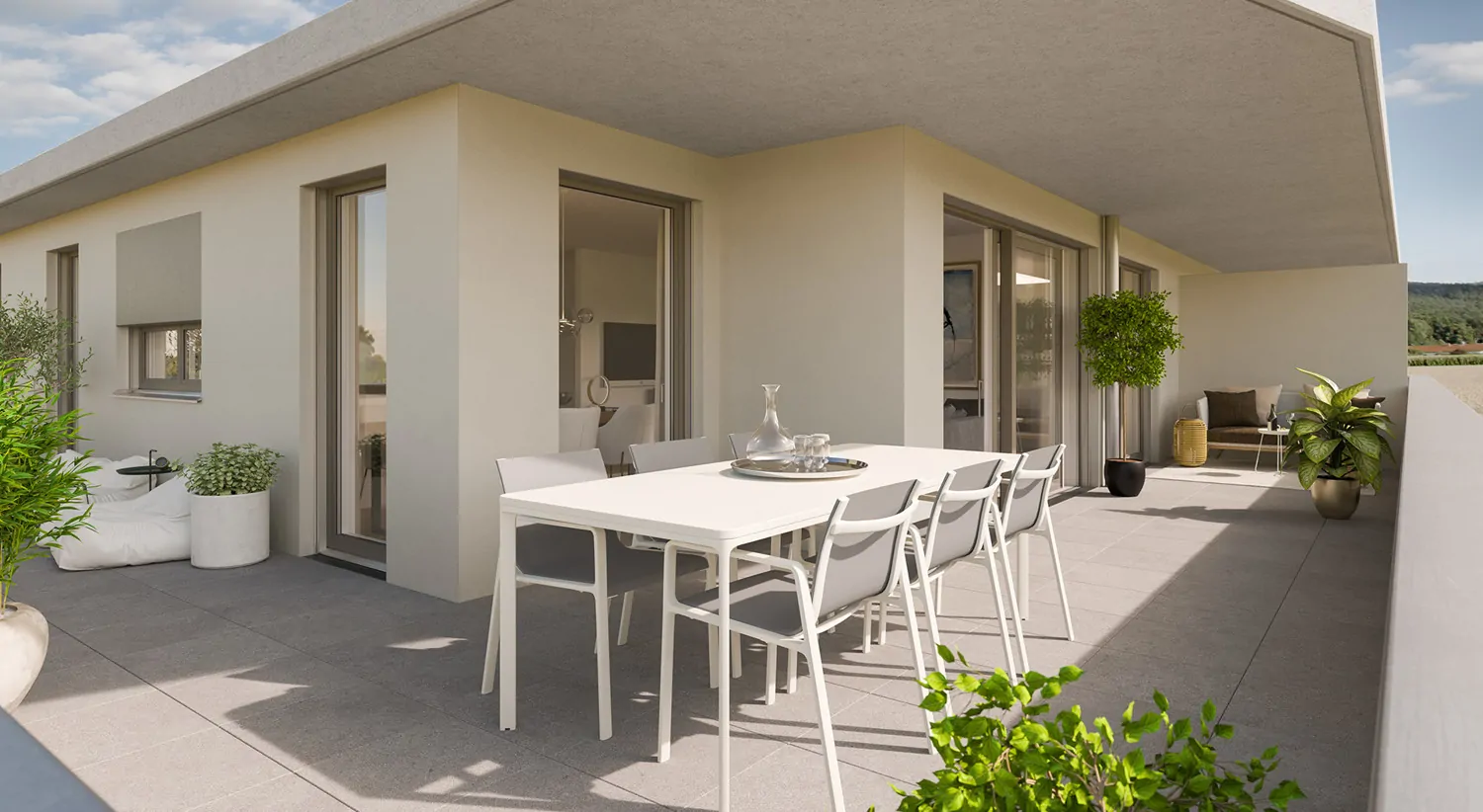 Visualisierung Penthouse Dachterrasse