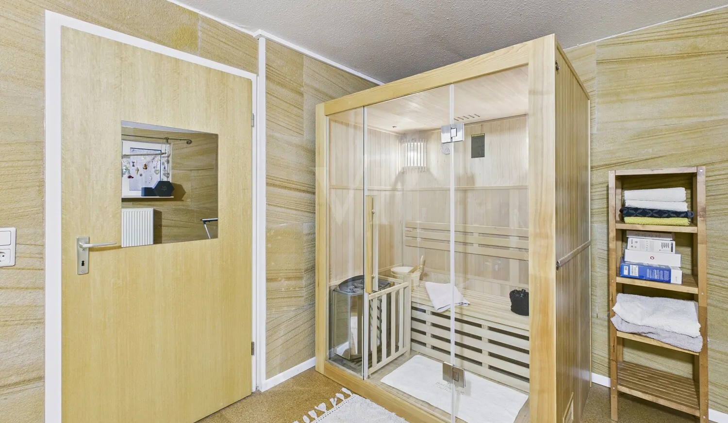 Sauna im Untergeschoss
