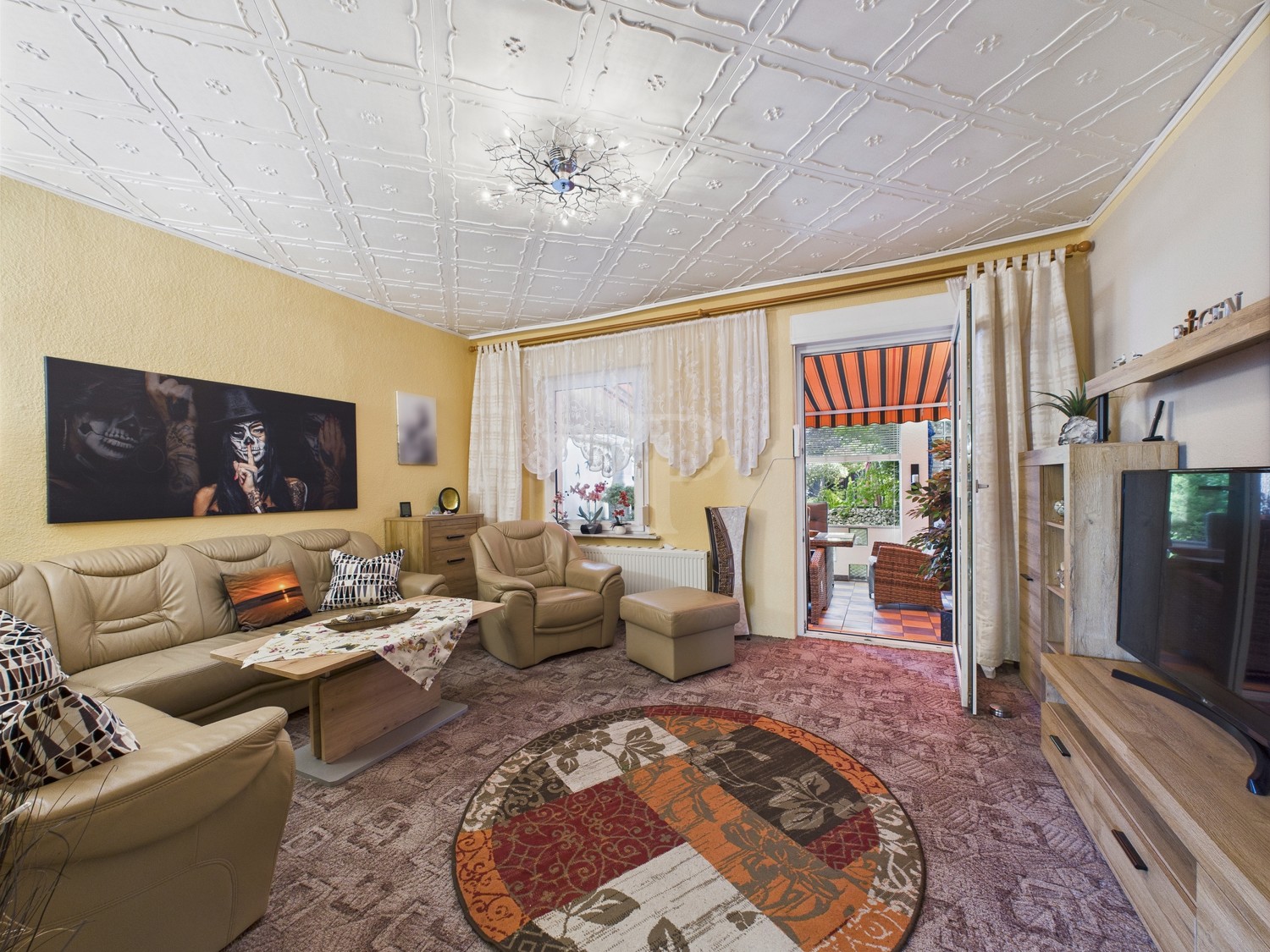 Wohnzimmer im Erdgeschoss