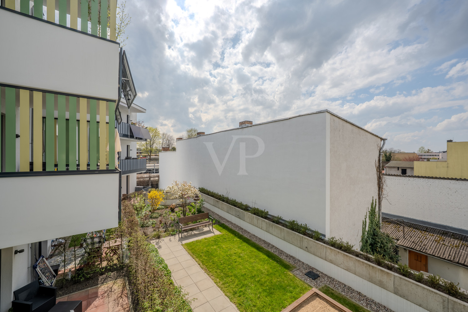 Ausblick vom Balkon