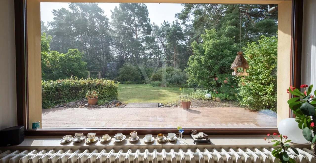 Blick vom Wohnzimmer