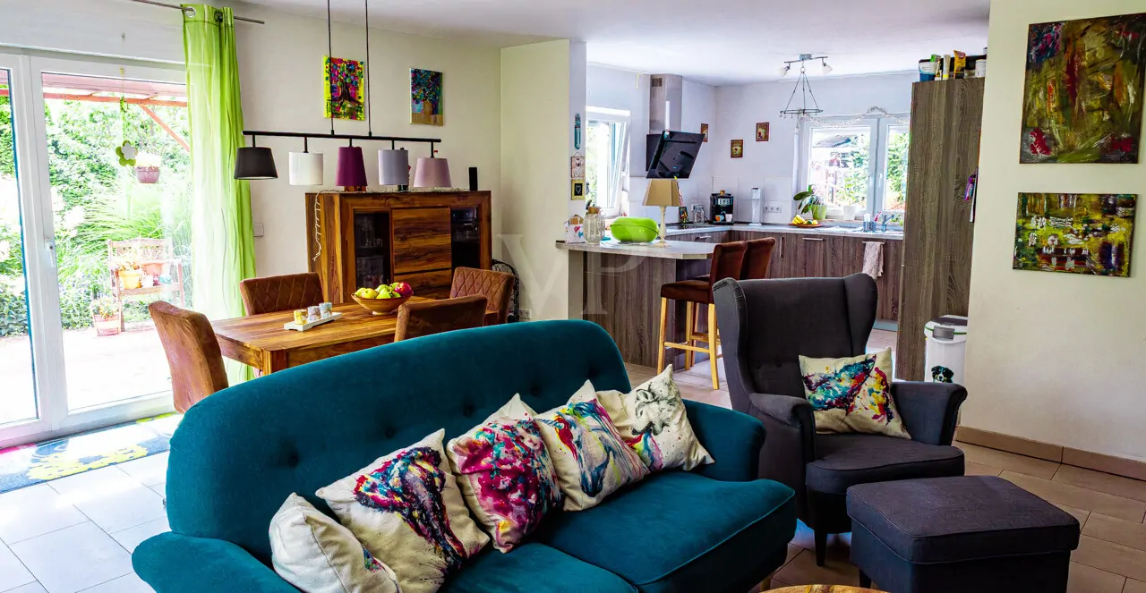 Wohnen Blick in Küche