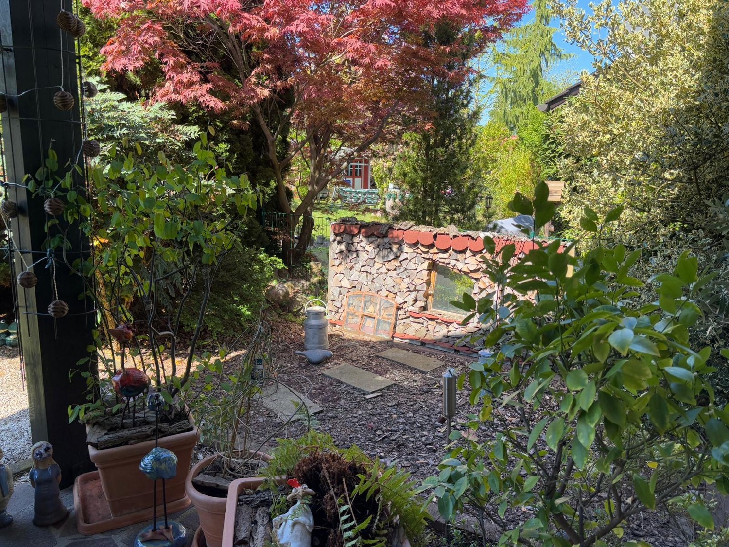 Bepflanzung an Terrasse
