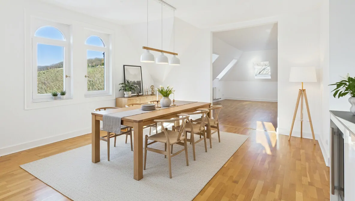 Essbereich mit Nerobergblick